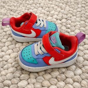 Nike Kids Red and Blue Sneakers